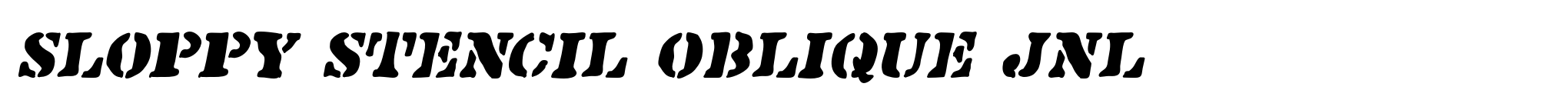 Sloppy Stencil Oblique JNL image